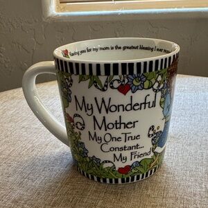 My Wonderful Mother Floral Ceramic Mug - Suzy Toronto 14 oz